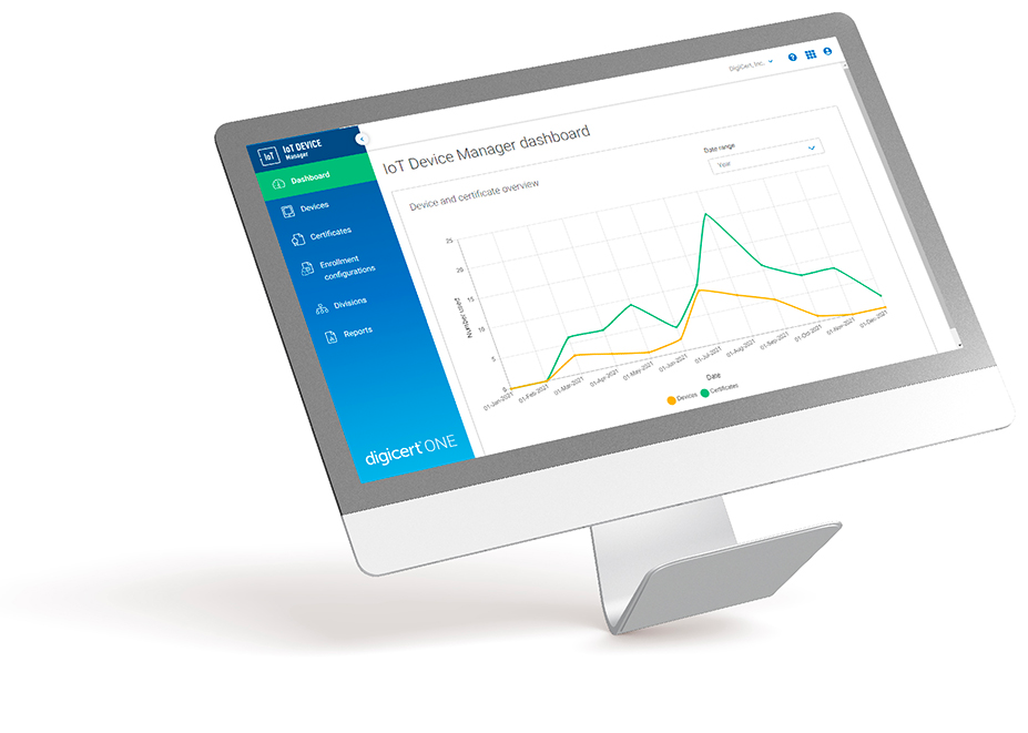 CertCentral Manager Dashboard Monitor Image